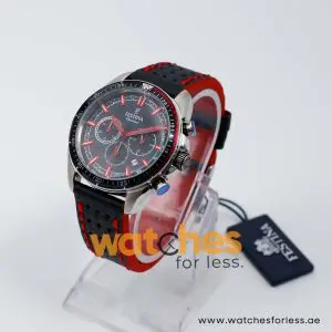 Festina Men’s Quartz Black Leather Strap Black Dial 44mm Watch F20377/5 UAE DUBAI AJMAN SHARJAH ABU DHABI RAS AL KHAIMA UMM UL QUWAIN ALAIN FUJAIRAH