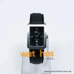Lacoste Men’s Quartz Black Leather Strap Black Dial 29mm Watch 2010594 UAE DUBAI AJMAN SHARJAH ABU DHABI RAS AL KHAIMA UMM UL QUWAIN ALAIN FUJAIRAH