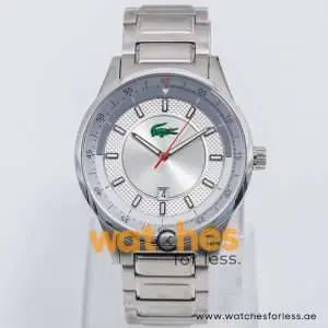 Lacoste Men’s Quartz Silver Stainless Steel Silver Dial 44mm Watch 2010403 UAE DUBAI AJMAN SHARJAH ABU DHABI RAS AL KHAIMA UMM UL QUWAIN ALAIN FUJAIRAH