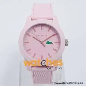 Lacoste Women’s Pink Silicone Strap Pink Dial 42mm Watch 2010773 UAE DUBAI AJMAN SHARJAH ABU DHABI RAS AL KHAIMA UMM UL QUWAIN ALAIN FUJAIRAH