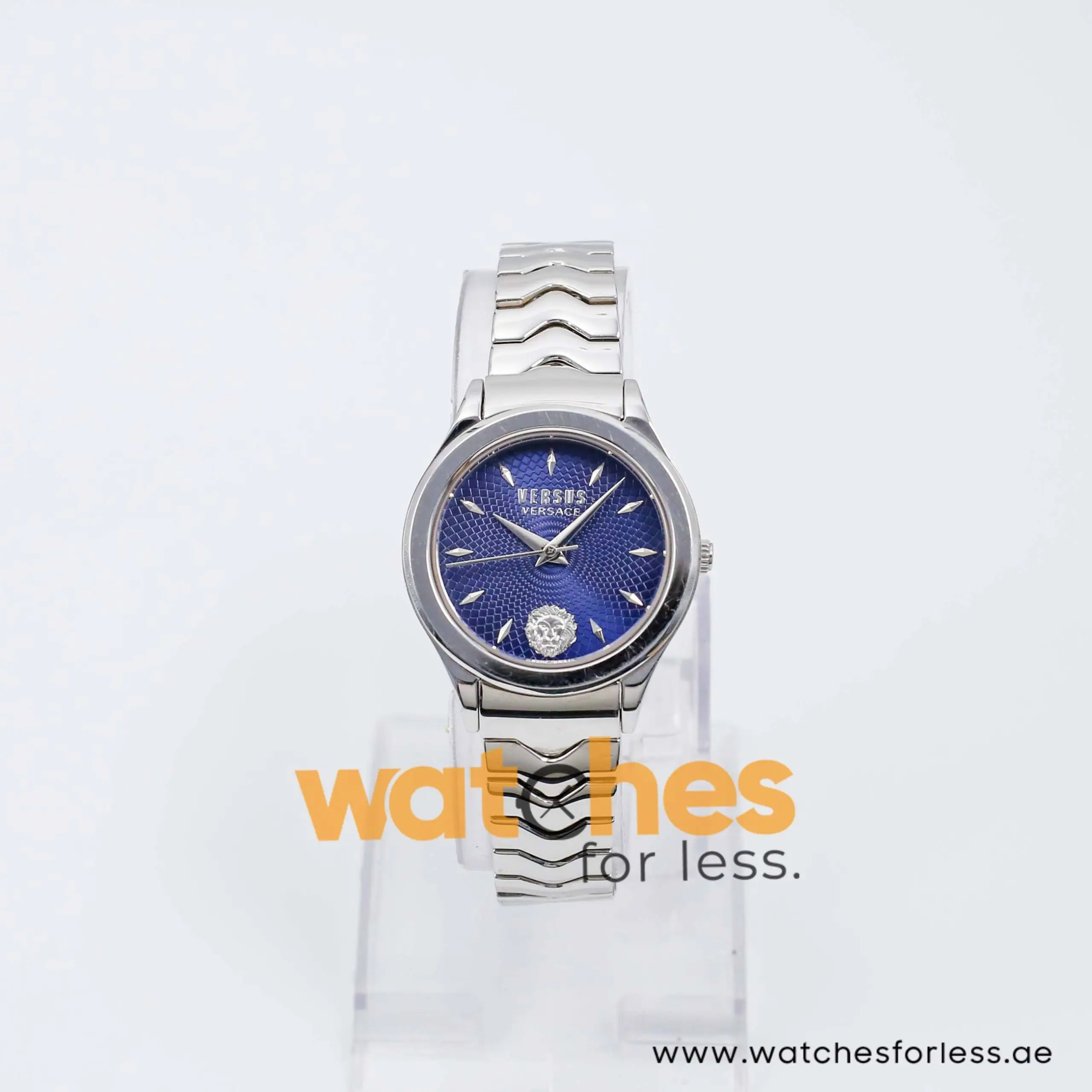 Versus by Versace Women’s Quartz Silver Stainless Steel Blue Dial 34mm Watch VSP563017 UAE DUBAI AJMAN SHARJAH ABU DHABI RAS AL KHAIMA UMM UL QUWAIN ALAIN FUJAIRAH