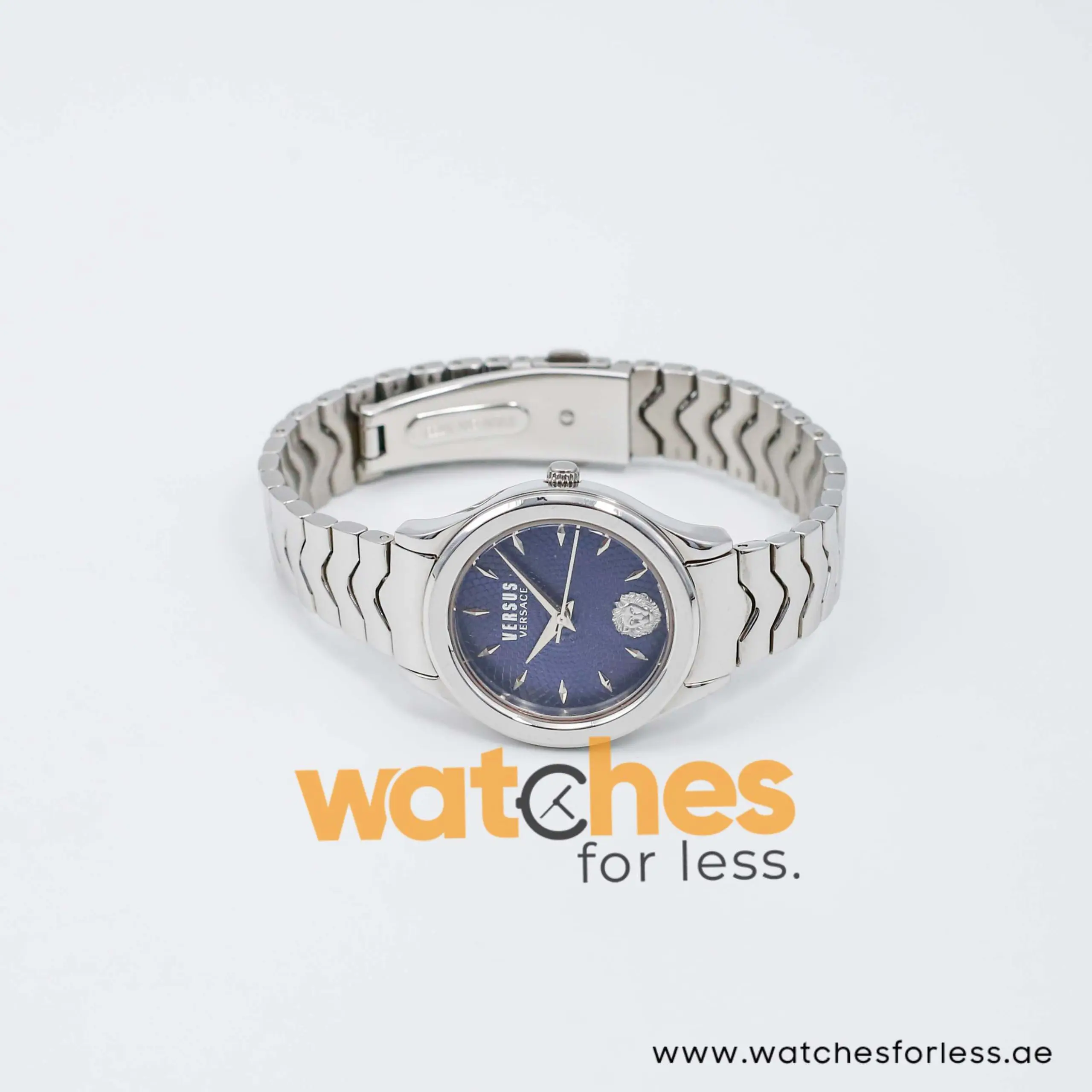Versus by Versace Women’s Quartz Silver Stainless Steel Blue Dial 34mm Watch VSP563017 UAE DUBAI AJMAN SHARJAH ABU DHABI RAS AL KHAIMA UMM UL QUWAIN ALAIN FUJAIRAH