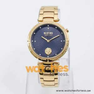 Versus by Versace Women’s Quartz Gold Stainless Steel Black Dial 38mm Watch VSP870716 UAE DUBAI AJMAN SHARJAH ABU DHABI RAS AL KHAIMA UMM UL QUWAIN ALAIN FUJAIRAH