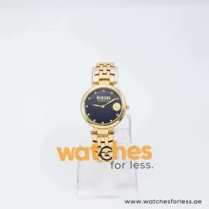 Versus Versace Women’s Quartz Gold Stainless Steel Black Dial 34mm Watch VSP870718 UAE DUBAI AJMAN SHARJAH ABU DHABI RAS AL KHAIMA UMM UL QUWAIN ALAIN FUJAIRAH