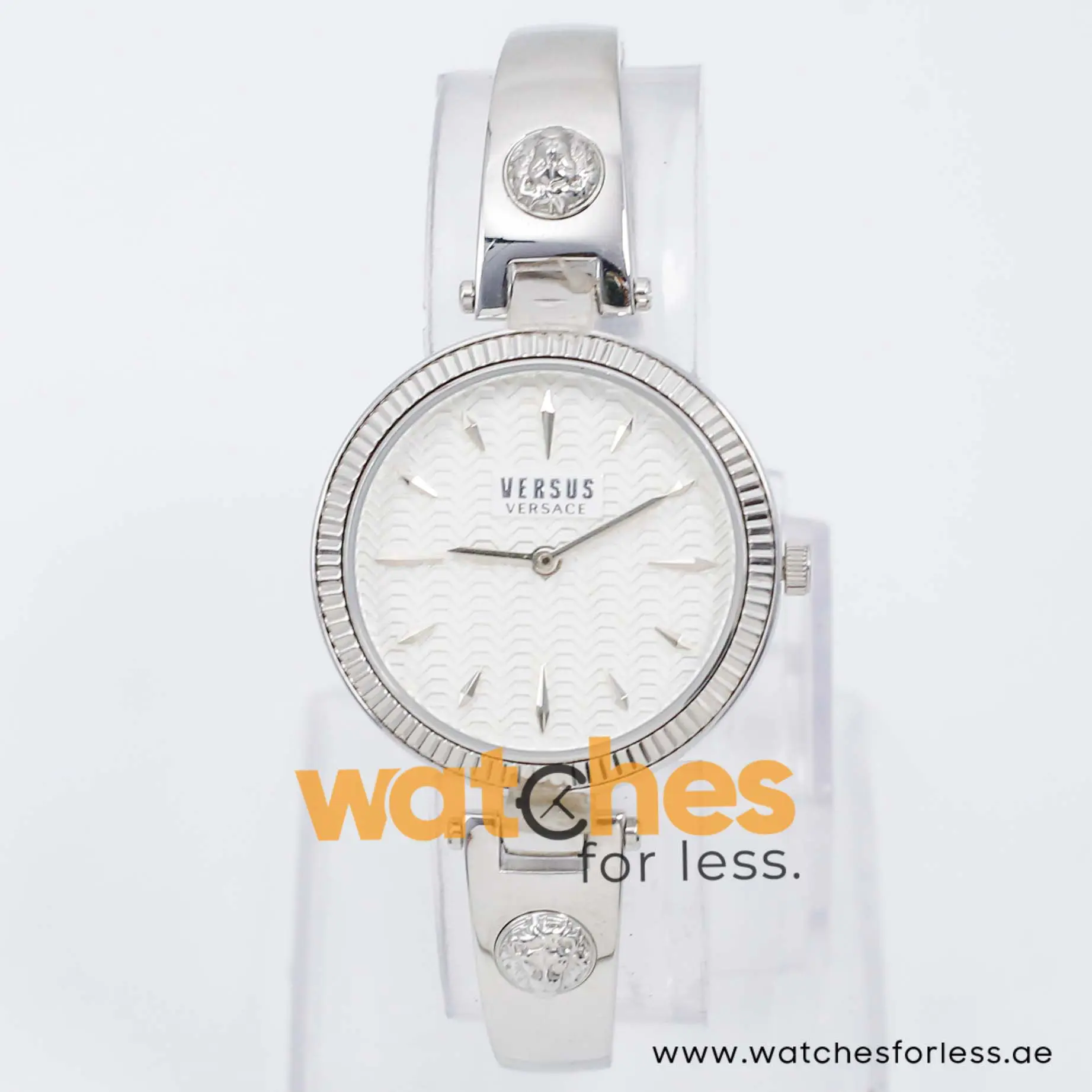 Versus by Versace Women’s Quartz Silver Stainless Steel White Dial 34mm Watch VSPEP0119/1 UAE DUBAI AJMAN SHARJAH ABU DHABI RAS AL KHAIMA UMM UL QUWAIN ALAIN FUJAIRAH