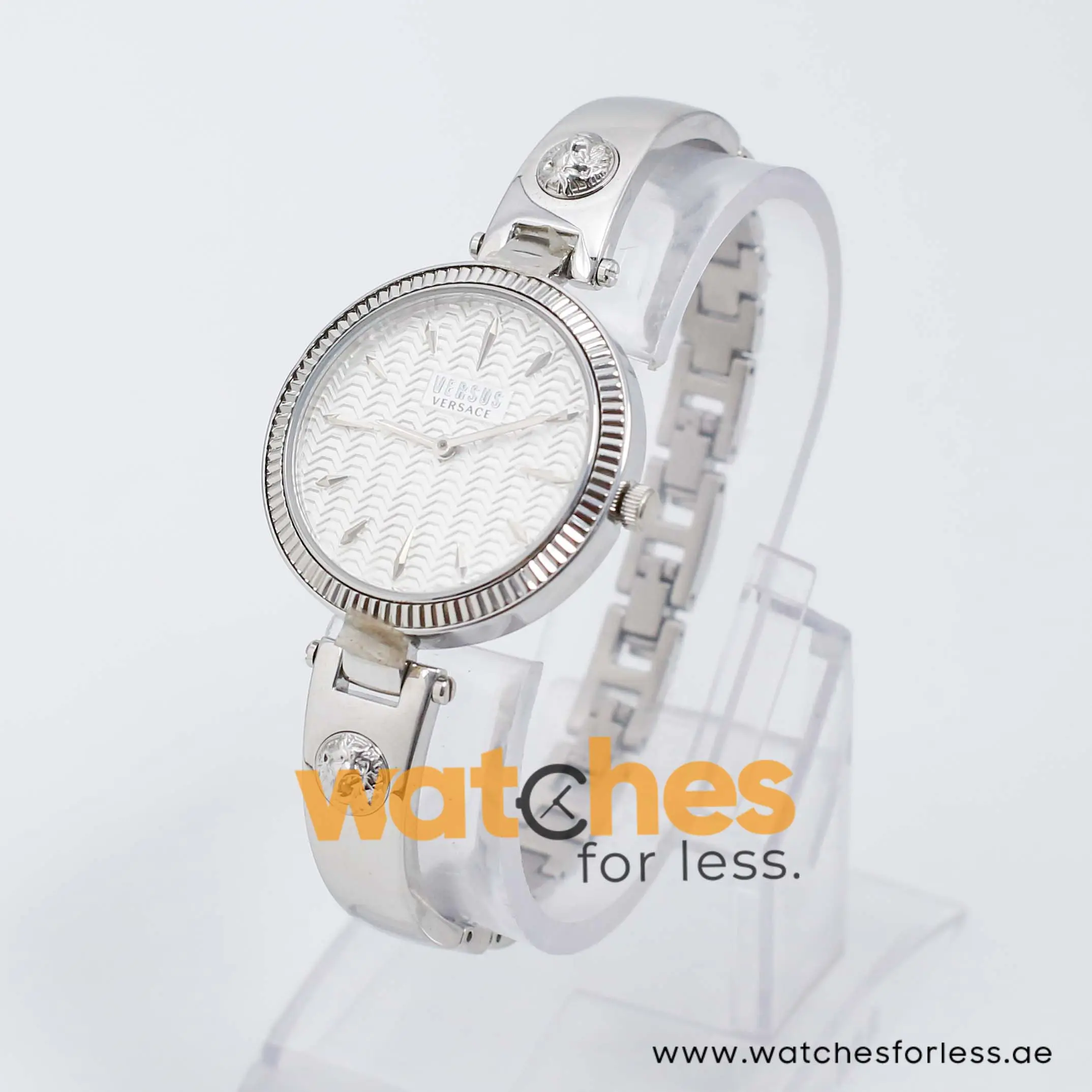 Versus by Versace Women’s Quartz Silver Stainless Steel White Dial 34mm Watch VSPEP0119/1 UAE DUBAI AJMAN SHARJAH ABU DHABI RAS AL KHAIMA UMM UL QUWAIN ALAIN FUJAIRAH