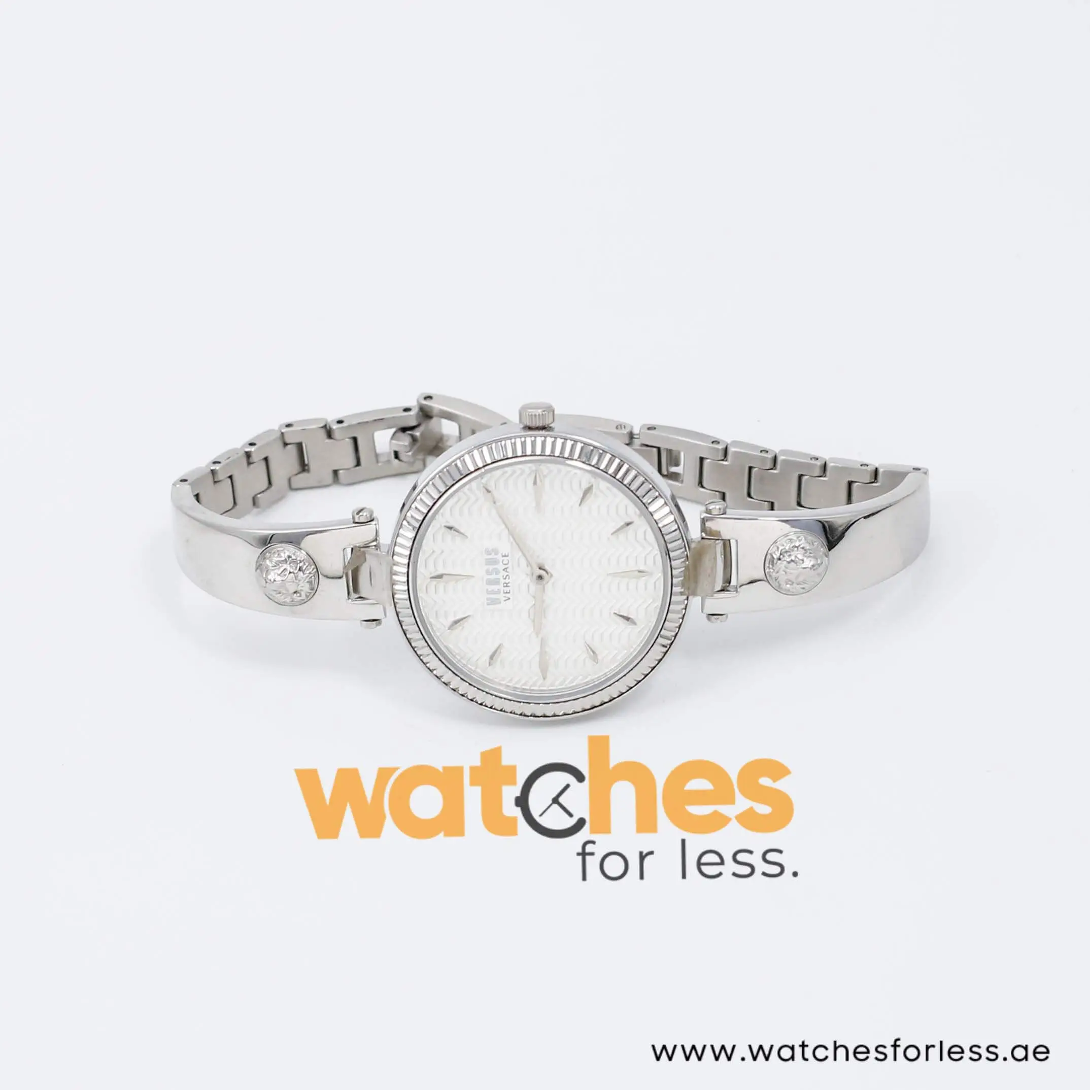 Versus by Versace Women’s Quartz Silver Stainless Steel White Dial 34mm Watch VSPEP0119/1 UAE DUBAI AJMAN SHARJAH ABU DHABI RAS AL KHAIMA UMM UL QUWAIN ALAIN FUJAIRAH