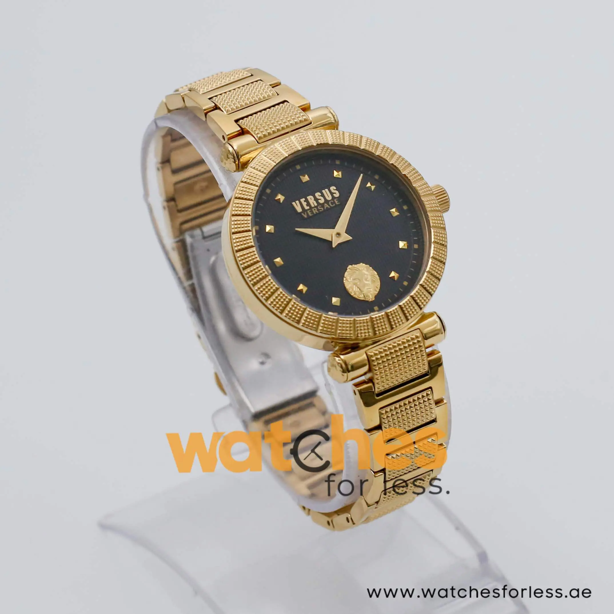 Versus Versace Women’s Quartz Gold Stainless Steel Black Dial 36mm Watch VSP717523 UAE DUBAI AJMAN SHARJAH ABU DHABI RAS AL KHAIMA UMM UL QUWAIN ALAIN FUJAIRAH