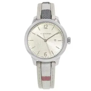 Burberry Women’s Swiss Made Quartz Multicolor Leather Strap White Dial 32mm Watch BU10113 UAE DUBAI AJMAN SHARJAH ABU DHABI RAS AL KHAIMA UMM UL QUWAIN ALAIN FUJAIRAH