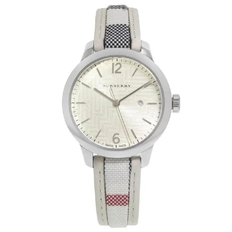 Burberry Women’s Swiss Made Quartz Multicolor Leather Strap White Dial 32mm Watch BU10113 UAE DUBAI AJMAN SHARJAH ABU DHABI RAS AL KHAIMA UMM UL QUWAIN ALAIN FUJAIRAH