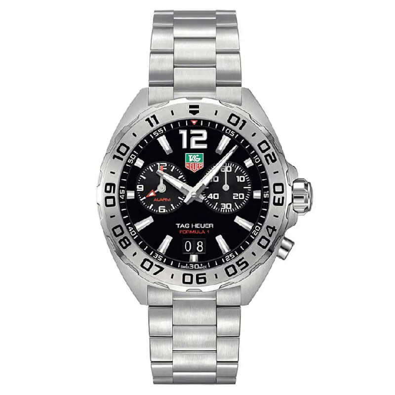Tag Heuer Formula 1 Men’s Quartz Swiss Made Silver Stainless Steel Black Dial 41mm Watch WAZ111A.BA0875 UAE DUBAI AJMAN SHARJAH ABU DHABI RAS AL KHAIMA UMM UL QUWAIN ALAIN FUJAIRAH