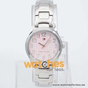 Tommy Hilfiger Women’s Quartz Silver Stainless Steel Pink Dial 28mm Watch 179165869 UAE DUBAI AJMAN SHARJAH ABU DHABI RAS AL KHAIMA UMM UL QUWAIN ALAIN FUJAIRAH