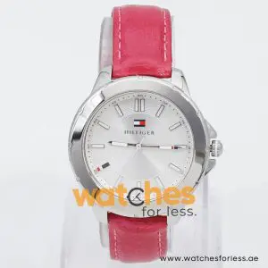 Tommy Hilfiger Women’s Quartz Pink Leather Strap Silver Dial 38mm Watch 1781430 UAE DUBAI AJMAN SHARJAH ABU DHABI RAS AL KHAIMA UMM UL QUWAIN ALAIN FUJAIRAH