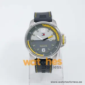 Tommy Hilfiger Men’s Quartz Grey Silicone Strap Grey Dial 46mm Watch 1790715 UAE DUBAI AJMAN SHARJAH ABU DHABI RAS AL KHAIMA UMM UL QUWAIN ALAIN FUJAIRAH