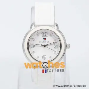 Tommy Hilfiger Women’s Quartz White Silicone Strap White Dial 36mm Watch 17915639 UAE DUBAI AJMAN SHARJAH ABU DHABI RAS AL KHAIMA UMM UL QUWAIN ALAIN FUJAIRAH