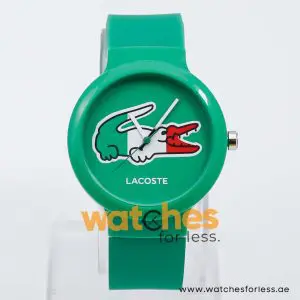 Lacoste Kids Quartz Green & White Silicone Strap Green Dial 40mm Watch 2020074 UAE DUBAI AJMAN SHARJAH ABU DHABI RAS AL KHAIMA UMM UL QUWAIN ALAIN FUJAIRAH
