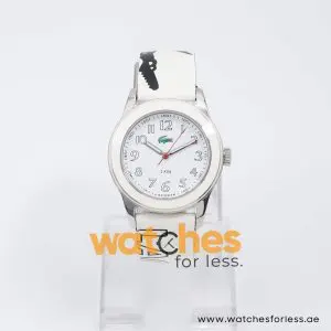 Lacoste Women’s Black & White Leather Strap White Dial 38mm Watch 2000514 UAE DUBAI AJMAN SHARJAH ABU DHABI RAS AL KHAIMA UMM UL QUWAIN ALAIN FUJAIRAH