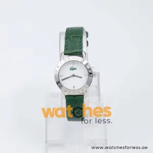 Lacoste Women’s Quartz Green Leather Strap White Dial 28mm Watch 2000512