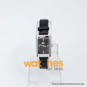 Lacoste Women’s Quartz Black Leather Strap Black Dial 21mm Watch 2000526