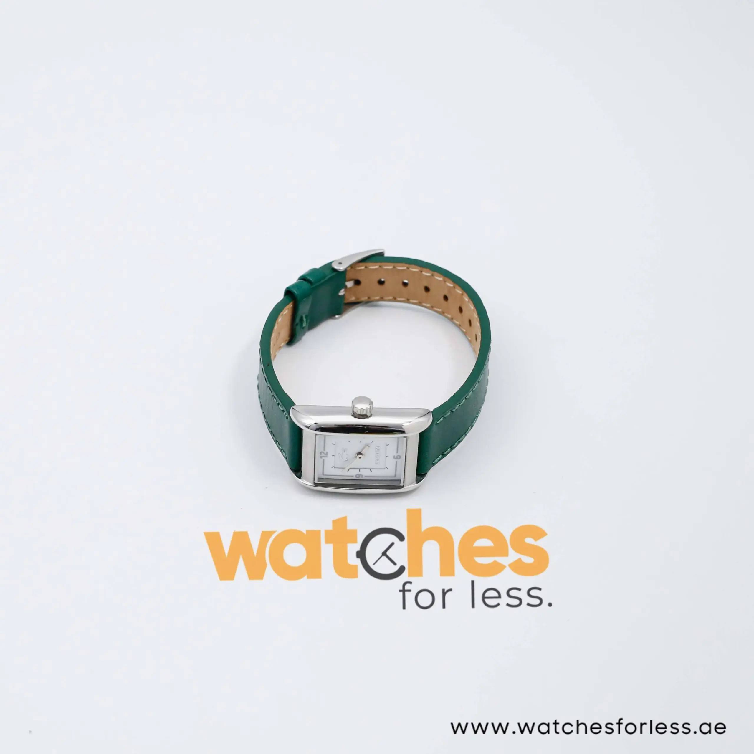 Lacoste Women’s Quartz Green Leather Strap White Dial 24mm Watch 2000639