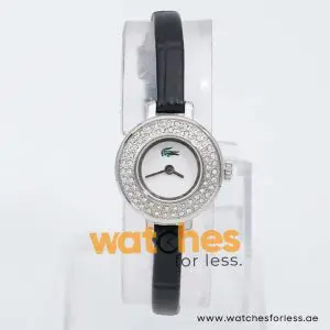Lacoste Women’s Quartz Black Leather Strap White Dial 23mm Watch 20071815 UAE DUBAI AJMAN SHARJAH ABU DHABI RAS AL KHAIMA UMM UL QUWAIN ALAIN FUJAIRAH