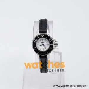 Lacoste Women’s Quartz Black Leather Strap White Dial 23mm Watch 2000555