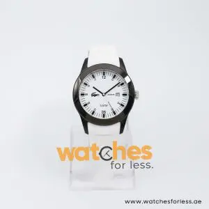 Lacoste Men’s Quartz White Silicone Strap White Dial 42mm Watch 2010674 UAE DUBAI AJMAN SHARJAH ABU DHABI RAS AL KHAIMA UMM UL QUWAIN ALAIN FUJAIRAH