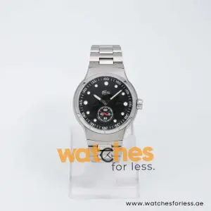 Lacoste Men’s Quartz Silver Stainless Steel Black Dial 42mm Watch 2010316