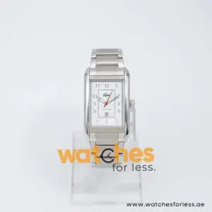 Lacoste Men’s Quartz Silver Stainless Steel White Dial 29mm Watch 2010599