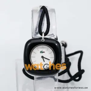 Lacoste Women’s Quartz Black Nylon Holder Strings White Dial 32mm Watch 2000400