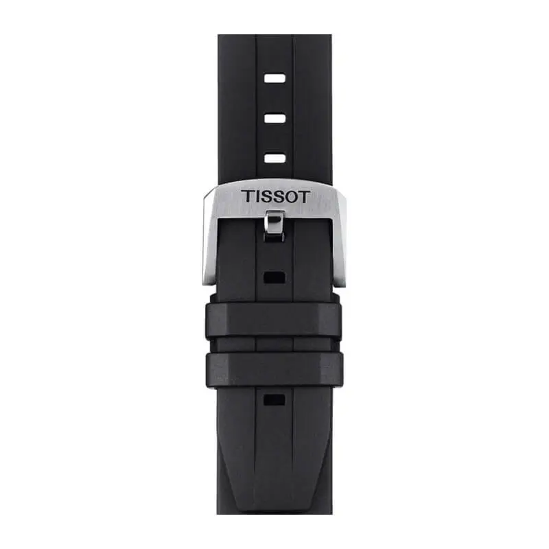 TISSOT Men’s Quartz Swiss Made Black Silicone Strap Red Dial 45mm Watch T120.417.17.421.00 UAE DUBAI AJMAN SHARJAH ABU DHABI RAS AL KHAIMA UMM UL QUWAIN ALAIN FUJAIRAH
