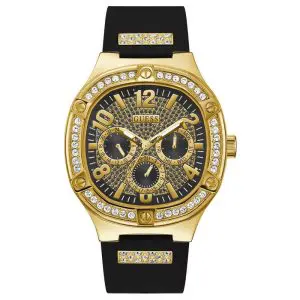Guess Men’s Quartz Black Silicone Strap Black Dial 46mm Watch GW0641G2 UAE DUBAI AJMAN SHARJAH ABU DHABI RAS AL KHAIMA UMM UL QUWAIN ALAIN FUJAIRAH