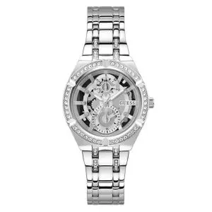 Guess Women’s Quartz Silver Stainless Steel Silver Dial 36mm Watch GW0604L1 UAE DUBAI AJMAN SHARJAH ABU DHABI RAS AL KHAIMA UMM UL QUWAIN ALAIN FUJAIRAH