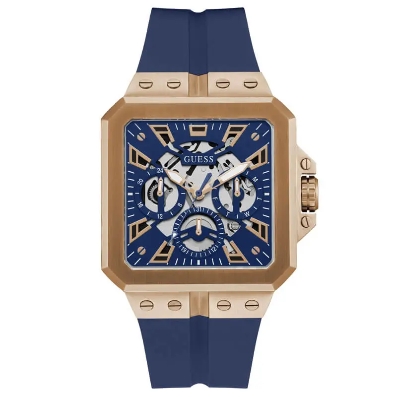 Guess Men’s Quartz Blue Silicone Strap Blue Dial 42mm Watch GW0637G3 UAE DUBAI AJMAN SHARJAH ABU DHABI RAS AL KHAIMA UMM UL QUWAIN ALAIN FUJAIRAH