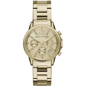 Armani Exchange Women’s Quartz Gold Stainless Steel Gold Dial 36mm Watch AX4327 UAE DUBAI AJMAN SHARJAH ABU DHABI RAS AL KHAIMA UMM UL QUWAIN ALAIN FUJAIRAH