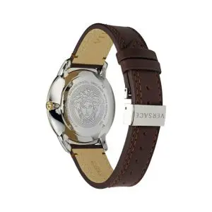 Versace Men’s Quartz Swiss Made Brown Leather Strap Grey Dial 42mm Watch VELQ00219 UAE DUBAI AJMAN SHARJAH ABU DHABI RAS AL KHAIMA UMM UL QUWAIN ALAIN FUJAIRAH