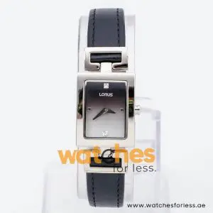 Lorus by Seiko Women’s Quartz Black Leather Strap Black & Silver Dial 20mm Watch Y120X049 UAE DUBAI AJMAN SHARJAH ABU DHABI RAS AL KHAIMA UMM UL QUWAIN ALAIN FUJAIRAH