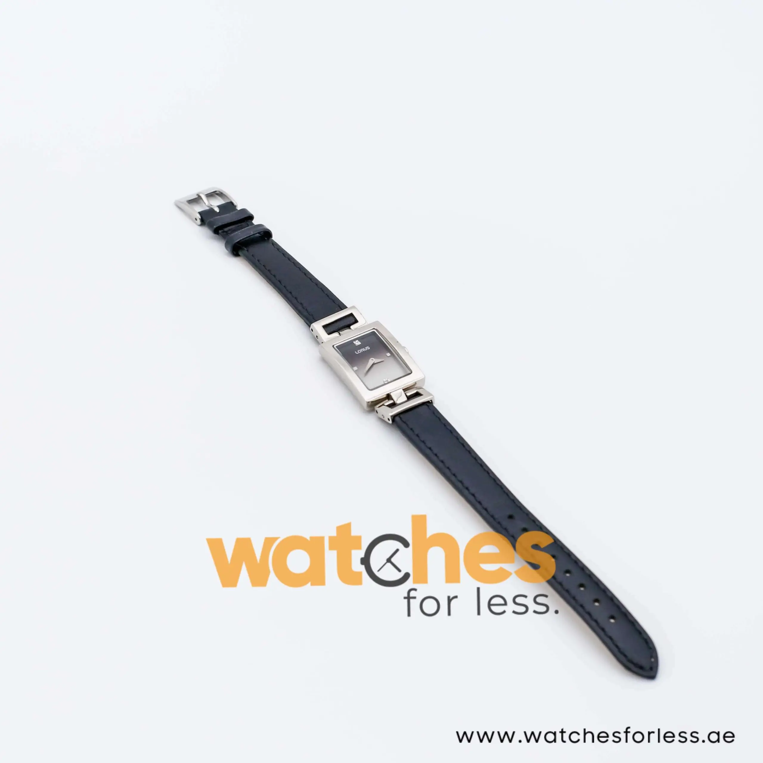 Lorus by Seiko Women’s Quartz Black Leather Strap Black & Silver Dial 20mm Watch Y120X049 UAE DUBAI AJMAN SHARJAH ABU DHABI RAS AL KHAIMA UMM UL QUWAIN ALAIN FUJAIRAH