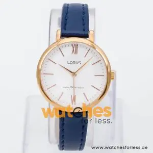 Lorus by Seiko Women’s Quartz Navy Blue Leather Strap Silver Dial 32mm Watch RG292LX9 UAE DUBAI AJMAN SHARJAH ABU DHABI RAS AL KHAIMA UMM UL QUWAIN ALAIN FUJAIRAH