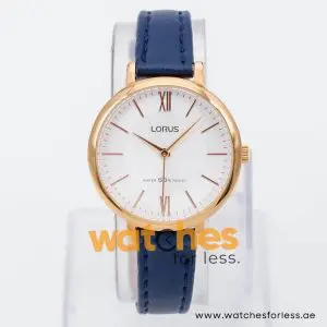 Lorus by Seiko Women’s Quartz Navy Blue Leather Strap Silver Dial 32mm Watch RG292LX9 UAE DUBAI AJMAN SHARJAH ABU DHABI RAS AL KHAIMA UMM UL QUWAIN ALAIN FUJAIRAH