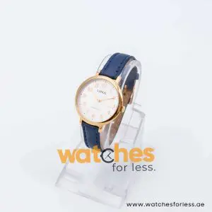 Lorus by Seiko Women’s Quartz Blue Leather Strap White Dial 32mm Watch RG234MX8
