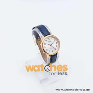 Lorus by Seiko Women’s Quartz Blue Leather Strap White Dial 32mm Watch RG234MX8