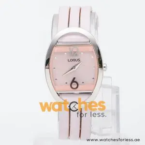 Lorus by Seiko Women’s Quartz Pink Leather Strap Pink Dial 27mm Watch RRW17CX9 UAE DUBAI AJMAN SHARJAH ABU DHABI RAS AL KHAIMA UMM UL QUWAIN ALAIN FUJAIRAH
