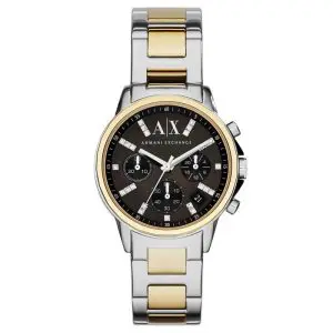 Armani Exchange Women’s Quartz Two Tone Stainless Steel Black Dial 36mm Watch AX4329 UAE DUBAI AJMAN SHARJAH ABU DHABI RAS AL KHAIMA UMM UL QUWAIN ALAIN FUJAIRAH