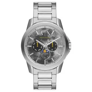 Armani Exchange Men’s Quartz Silver Stainless Steel Grey Dial 44mm Watch AX1736 UAE DUBAI AJMAN SHARJAH ABU DHABI RAS AL KHAIMA UMM UL QUWAIN ALAIN FUJAIRAH
