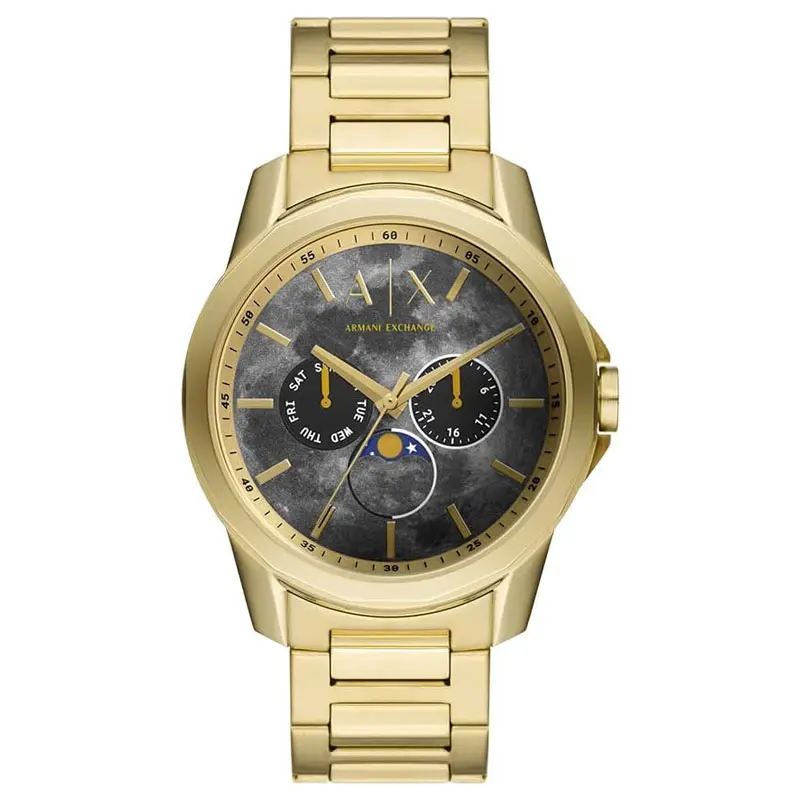 Armani Exchange Men’s Quartz Gold Stainless Steel Grey Dial 44mm Watch AX1737 UAE DUBAI AJMAN SHARJAH ABU DHABI RAS AL KHAIMA UMM UL QUWAIN ALAIN FUJAIRAH