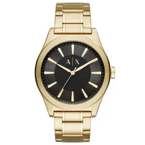 Armani Exchange Men’s Quartz Gold Stainless Steel Black Dial 44mm Watch AX2328 UAE DUBAI AJMAN SHARJAH ABU DHABI RAS AL KHAIMA UMM UL QUWAIN ALAIN FUJAIRAH