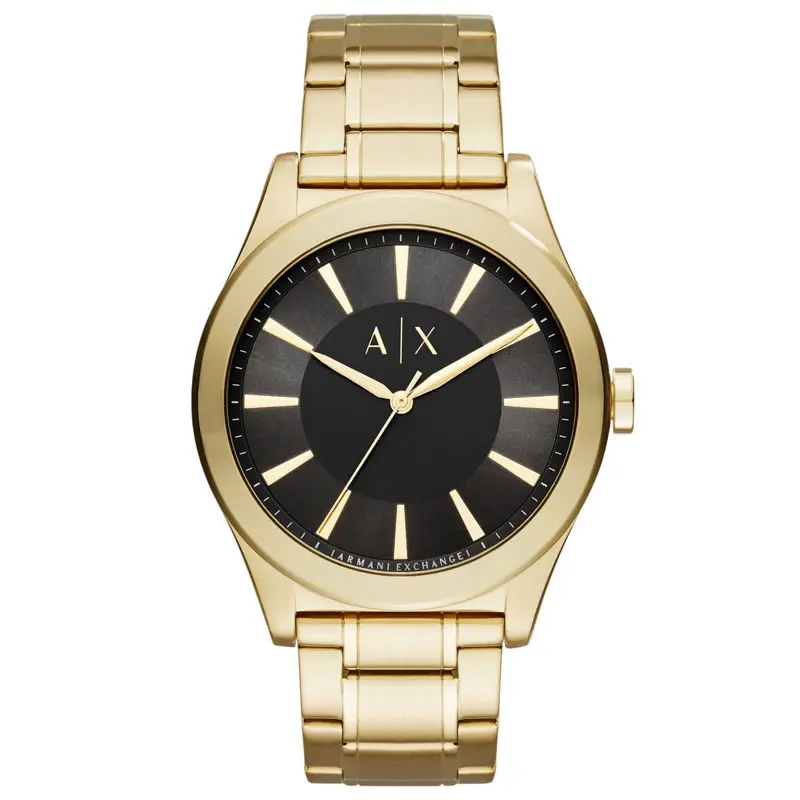 Armani Exchange Men’s Quartz Gold Stainless Steel Black Dial 44mm Watch AX2328 UAE DUBAI AJMAN SHARJAH ABU DHABI RAS AL KHAIMA UMM UL QUWAIN ALAIN FUJAIRAH