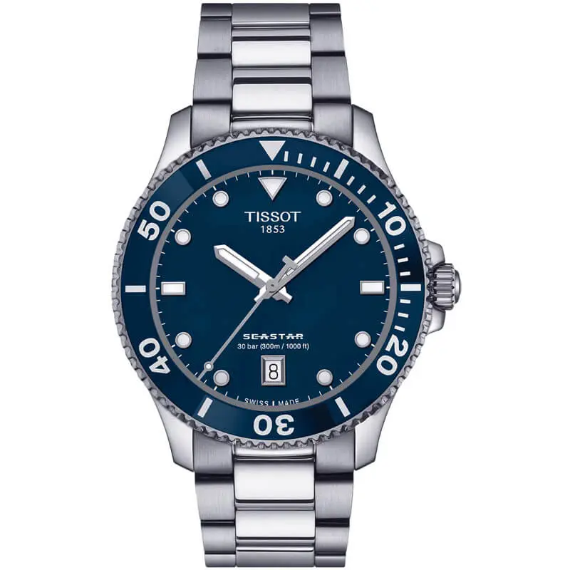 TISSOT Men’s Swiss Made Quartz Silver Stainless Steel Blue Dial 40mm Watch T120.410.11.041.00 UAE DUBAI AJMAN SHARJAH ABU DHABI RAS AL KHAIMA UMM UL QUWAIN ALAIN FUJAIRAH