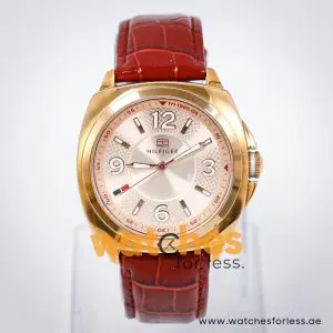 Tommy Hilfiger Women’s Quartz Maroon Leather Strap Rose Gold Dial 38mm Watch 1781337 UAE DUBAI AJMAN SHARJAH ABU DHABI RAS AL KHAIMA UMM UL QUWAIN ALAIN FUJAIRAH
